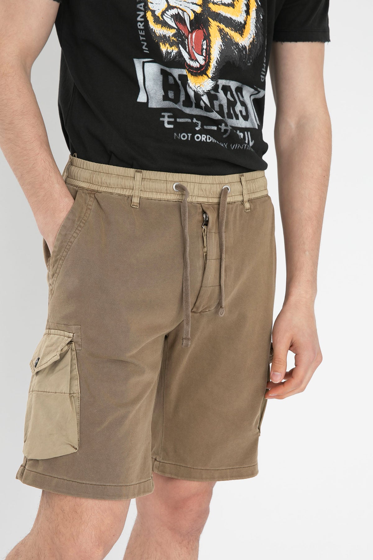 Replay Beli Lastikli Kargo Cepli Şort-Libas Trendy Fashion Store