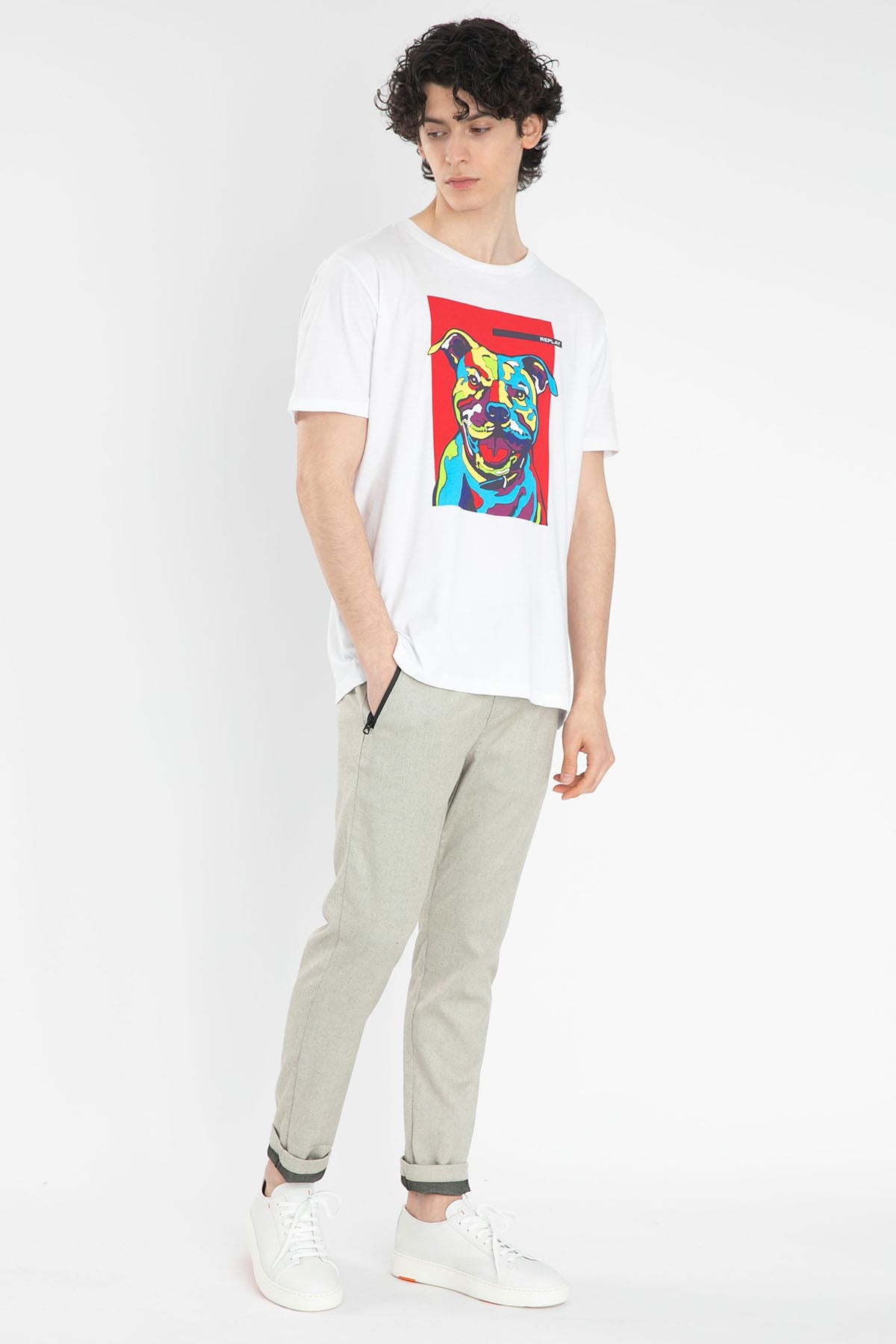 Replay Beli Lastikli Slim Fit Pantolon-Libas Trendy Fashion Store