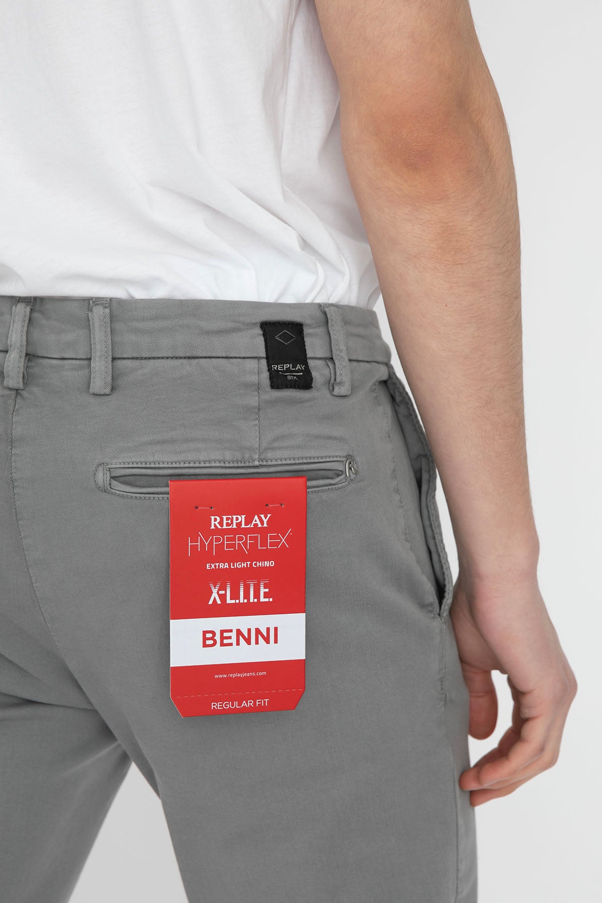 Replay Benni Hyperflex Extra Light Regular Fit Pantolon-Libas Trendy Fashion Store