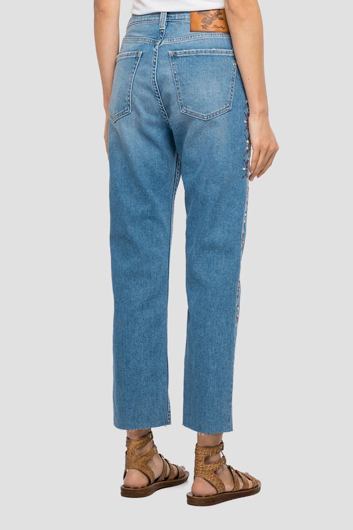 Replay Maijke Cropped Straight Fit Yüksek Bel Jeans-Libas Trendy Fashion Store