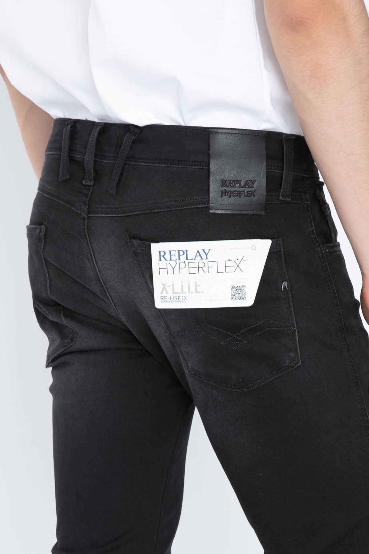 Replay Anbass Hyperflex X-Lite Re-Used Slim Fit Jeans-Libas Trendy Fashion Store