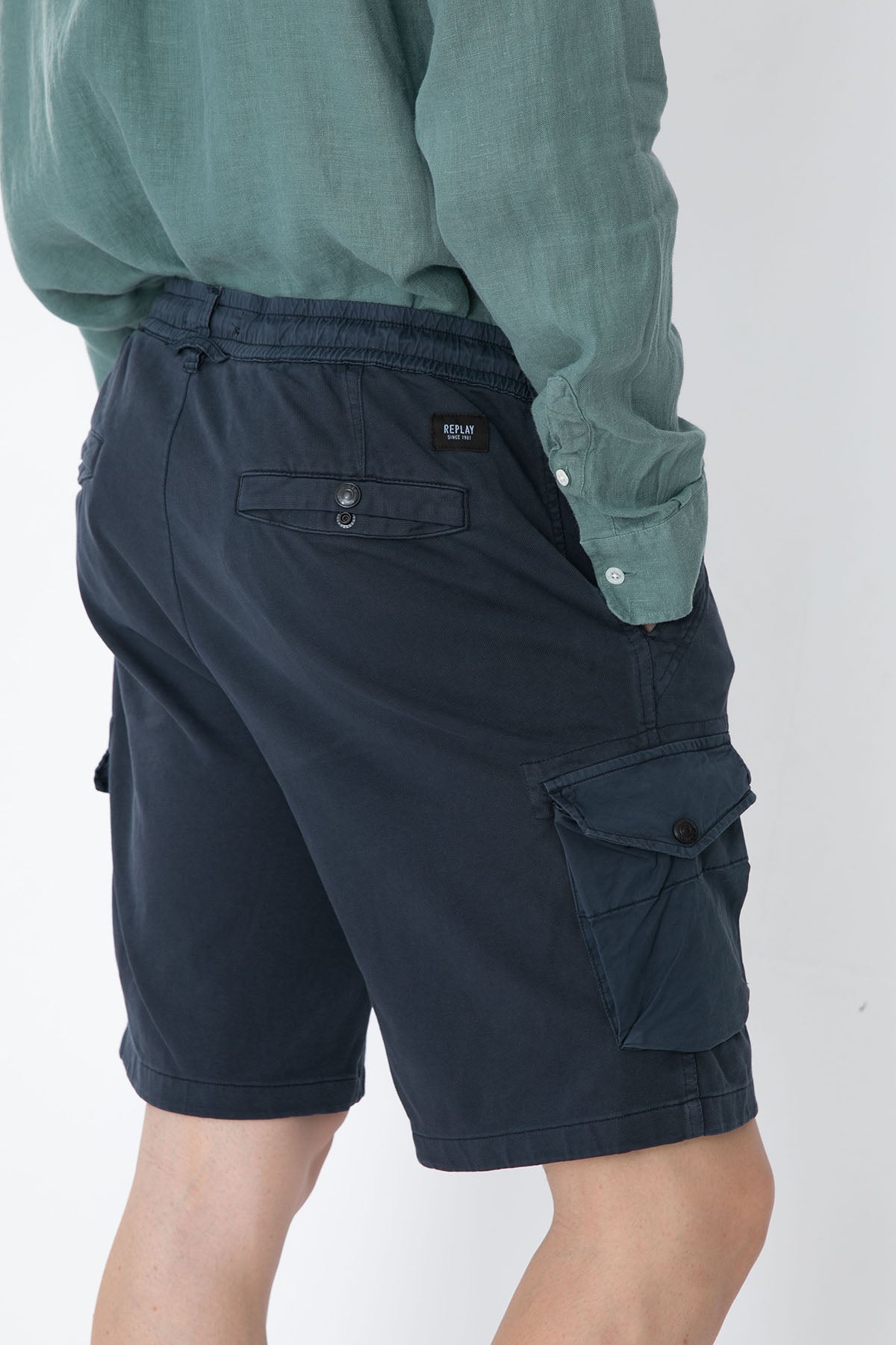 Replay Beli Lastikli Kargo Cepli Şort-Libas Trendy Fashion Store