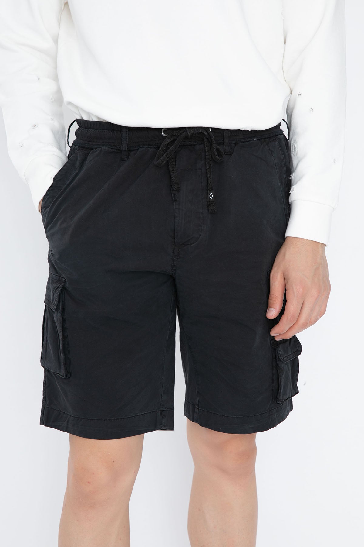 Replay Beli Lastikli Kargo Cepli Streç Şort-Libas Trendy Fashion Store