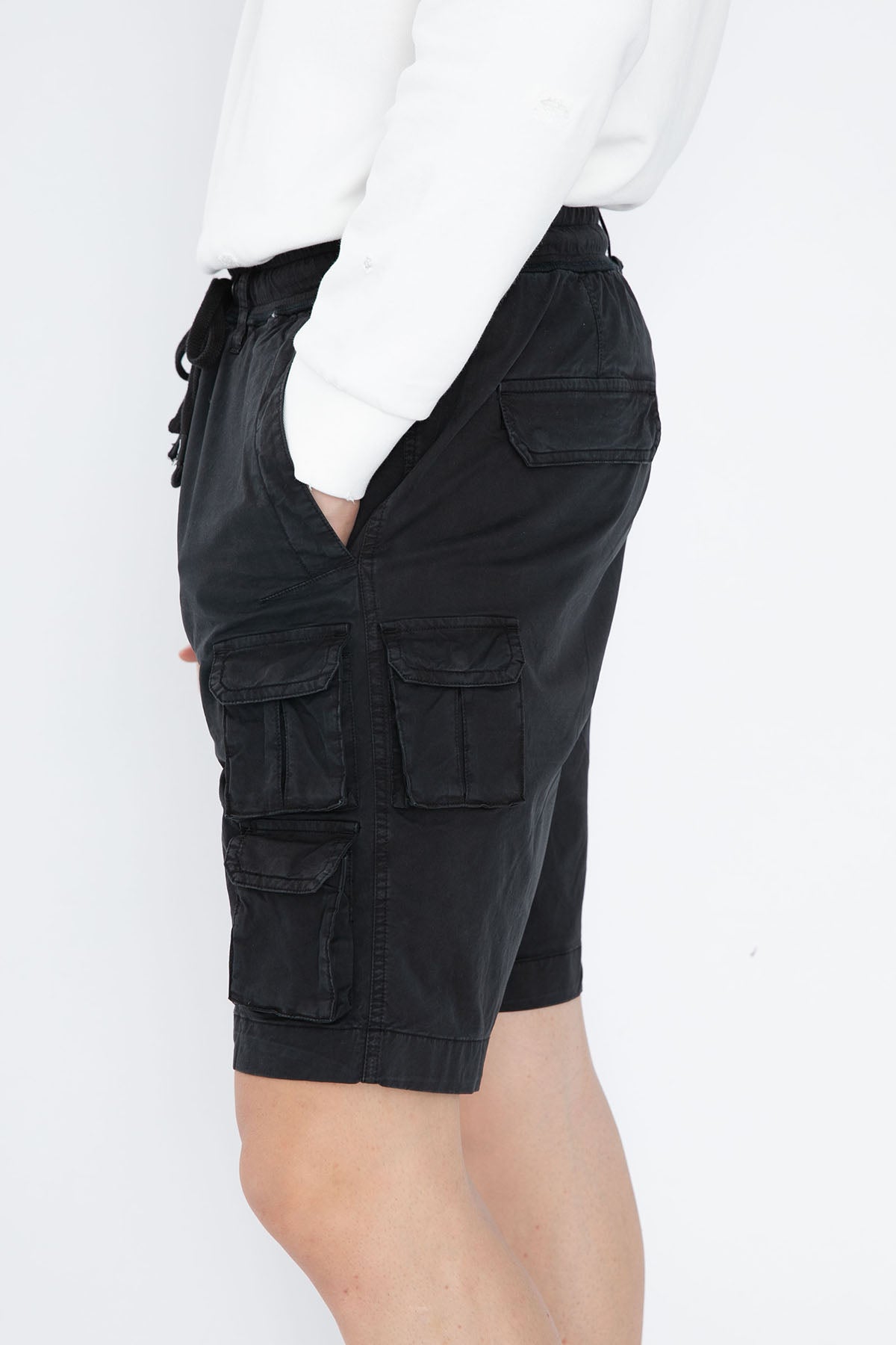 Replay Beli Lastikli Kargo Cepli Streç Şort-Libas Trendy Fashion Store