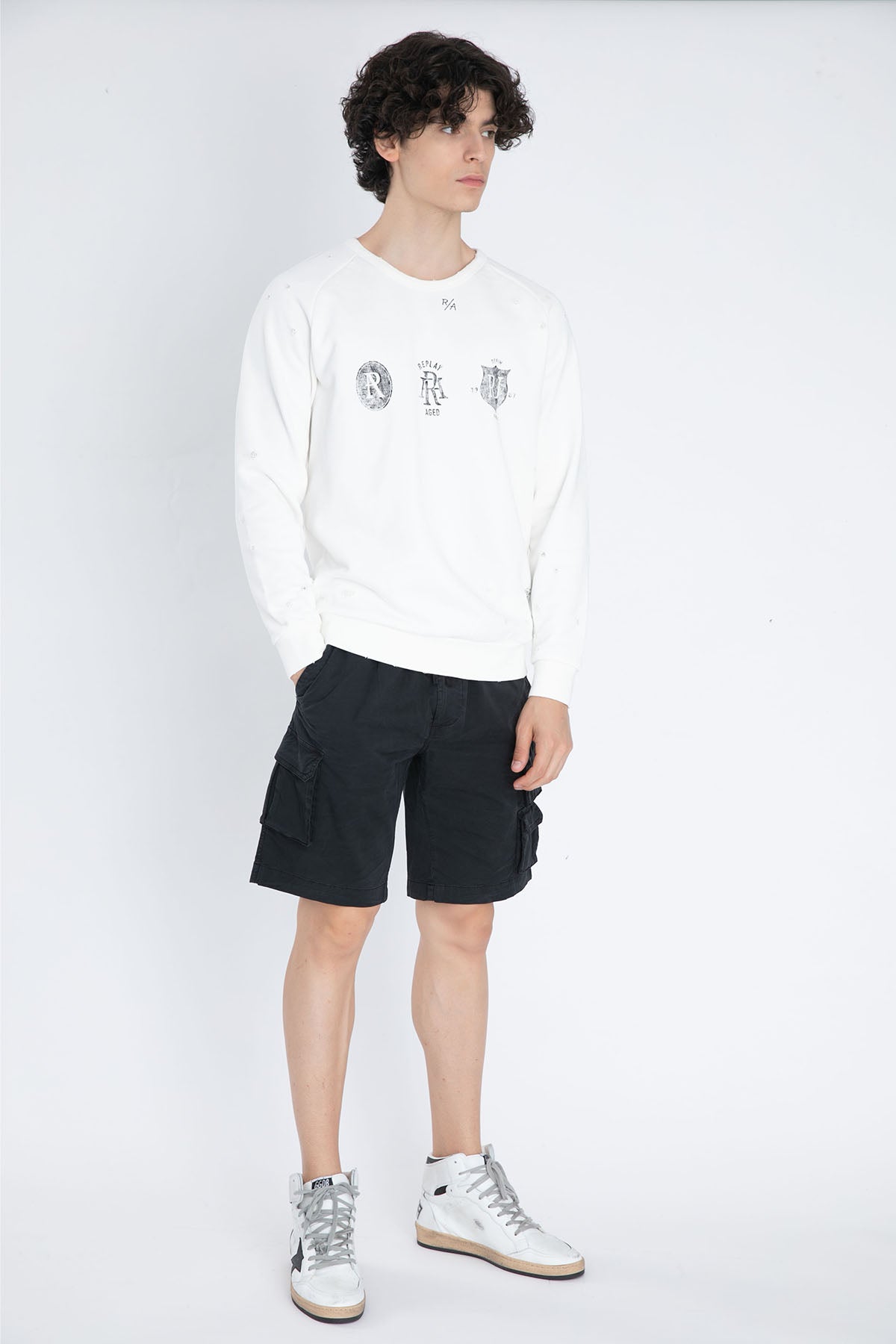 Replay Beli Lastikli Kargo Cepli Streç Şort-Libas Trendy Fashion Store