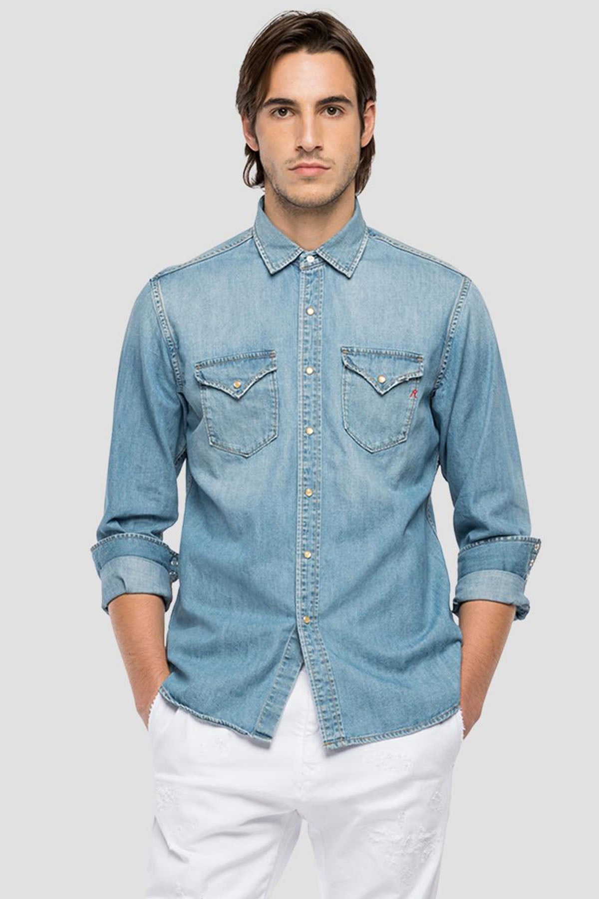 Replay Kapak Cepli Denim Gömlek-Libas Trendy Fashion Store