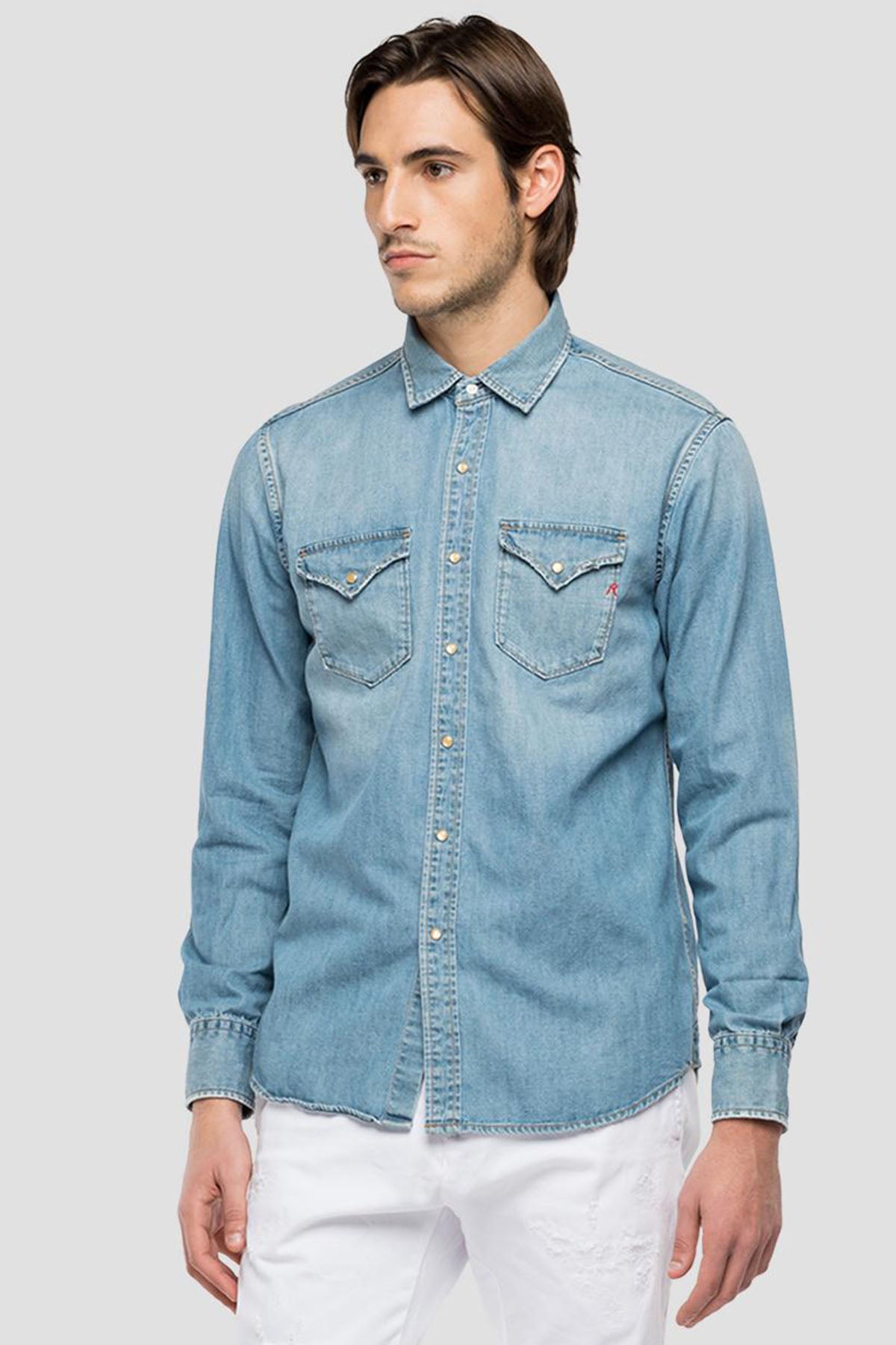 Replay Kapak Cepli Denim Gömlek-Libas Trendy Fashion Store