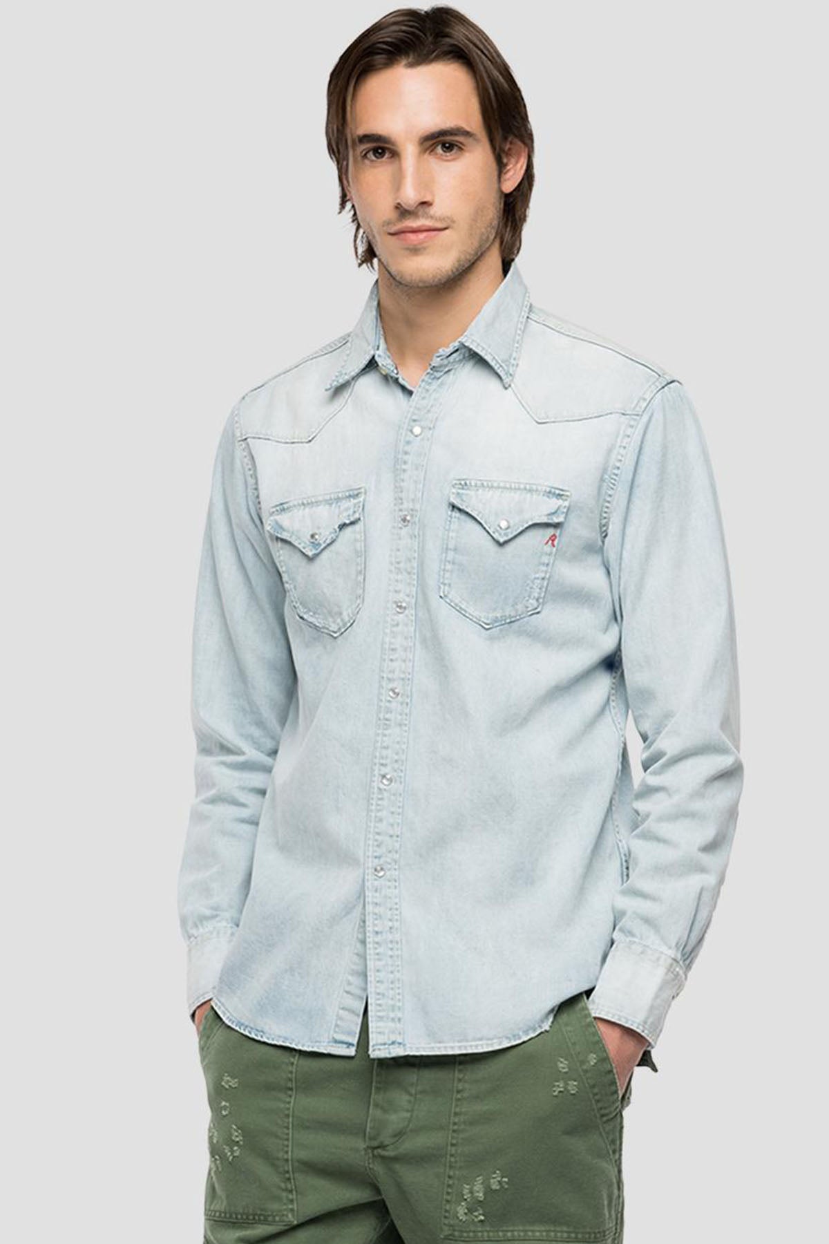 Replay Cep Detaylı Denim Gömlek-Libas Trendy Fashion Store