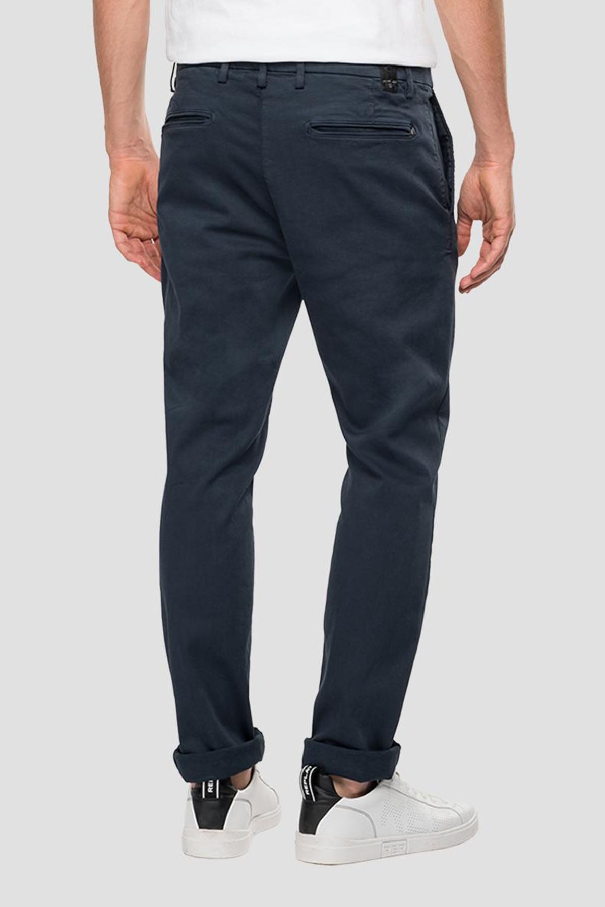 Replay Benni Regular Fit Hyperflex Extra Light Chino Pantolon-Libas Trendy Fashion Store