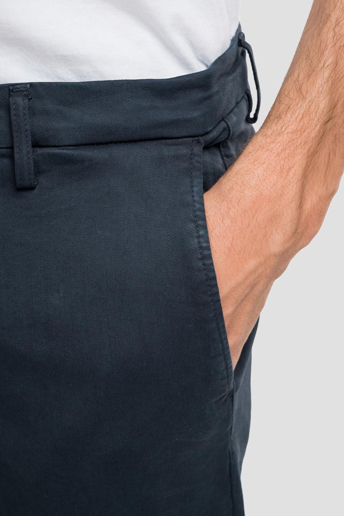 Replay Benni Regular Fit Hyperflex Extra Light Chino Pantolon-Libas Trendy Fashion Store