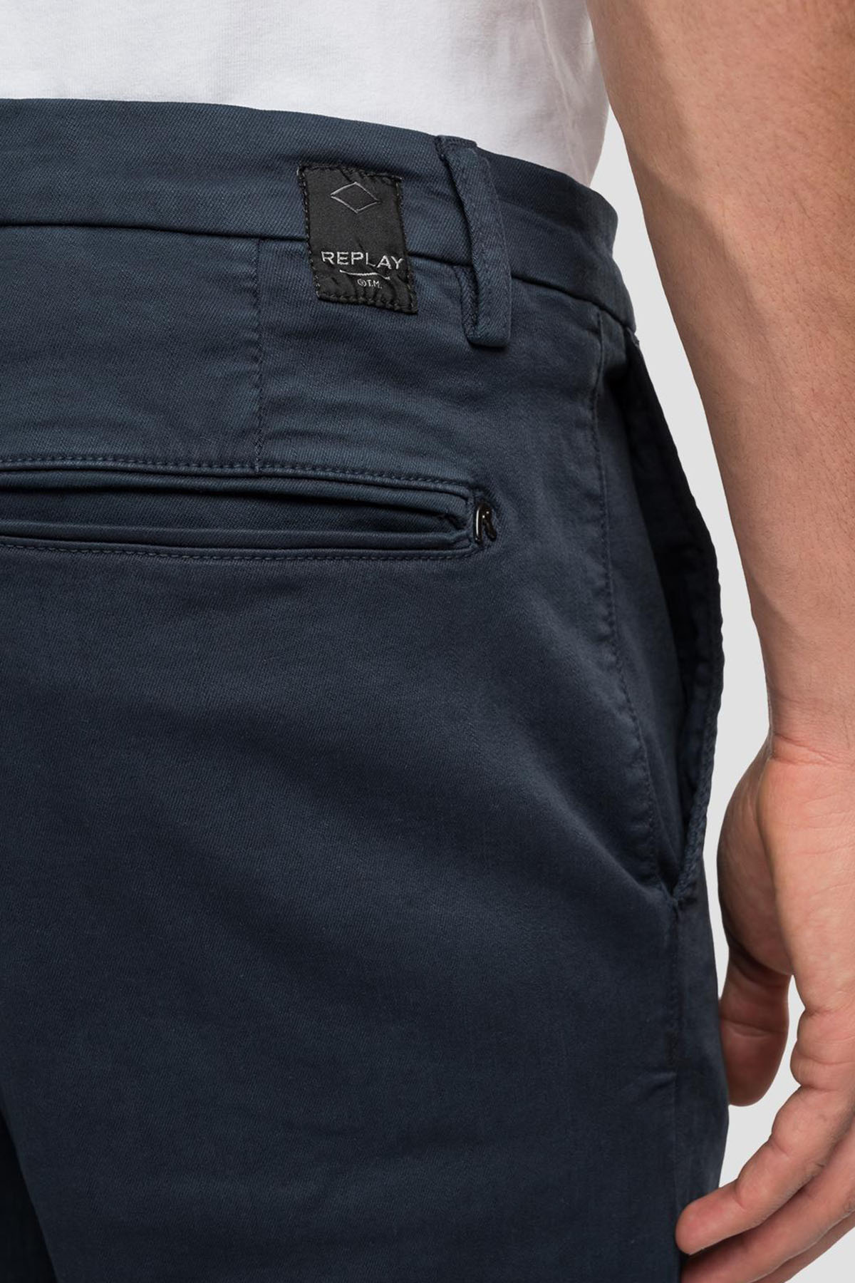 Replay Benni Regular Fit Hyperflex Extra Light Chino Pantolon-Libas Trendy Fashion Store