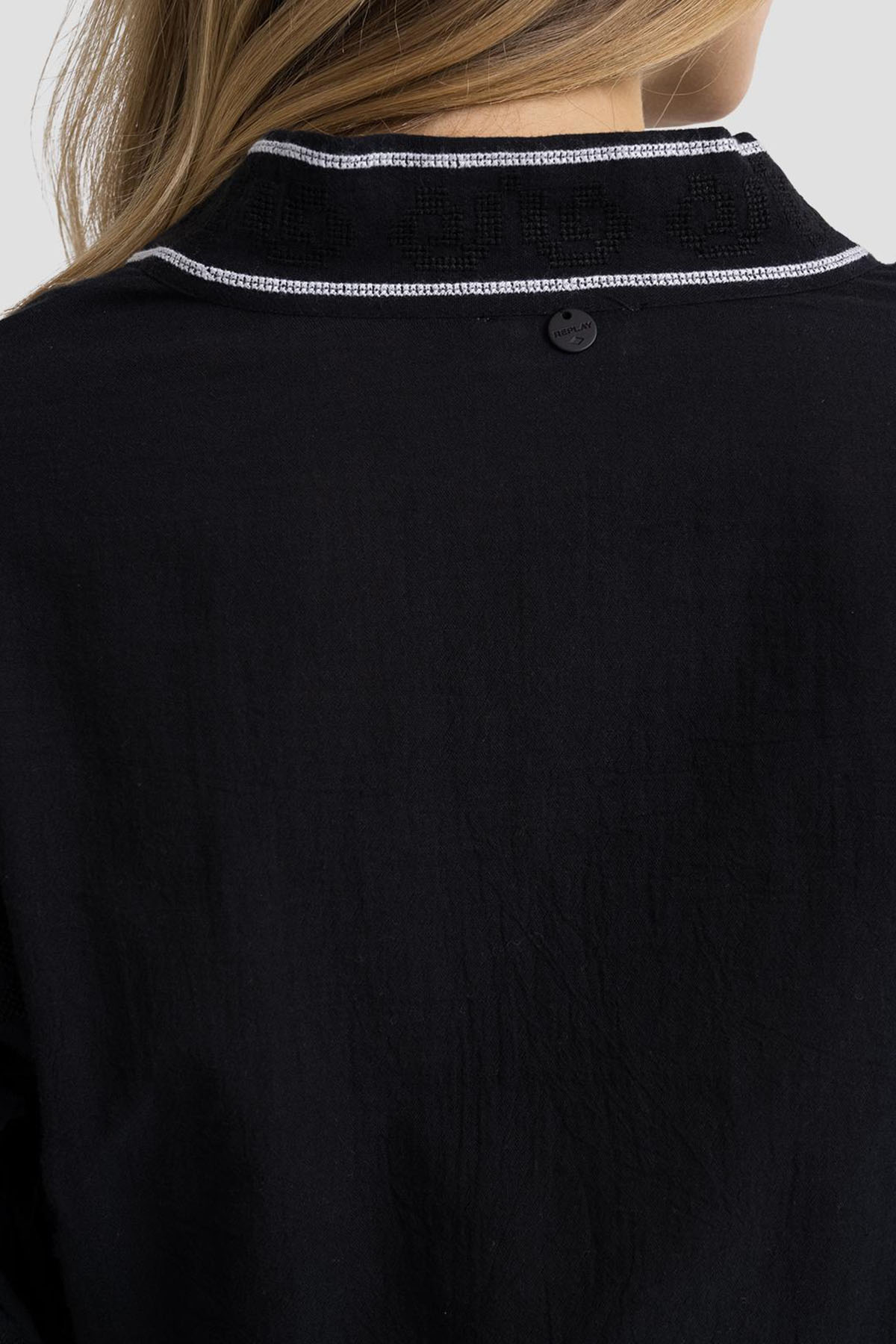 Replay Nakış Desenli Belden Kuşaklı Balon Kol Gömlek-Libas Trendy Fashion Store