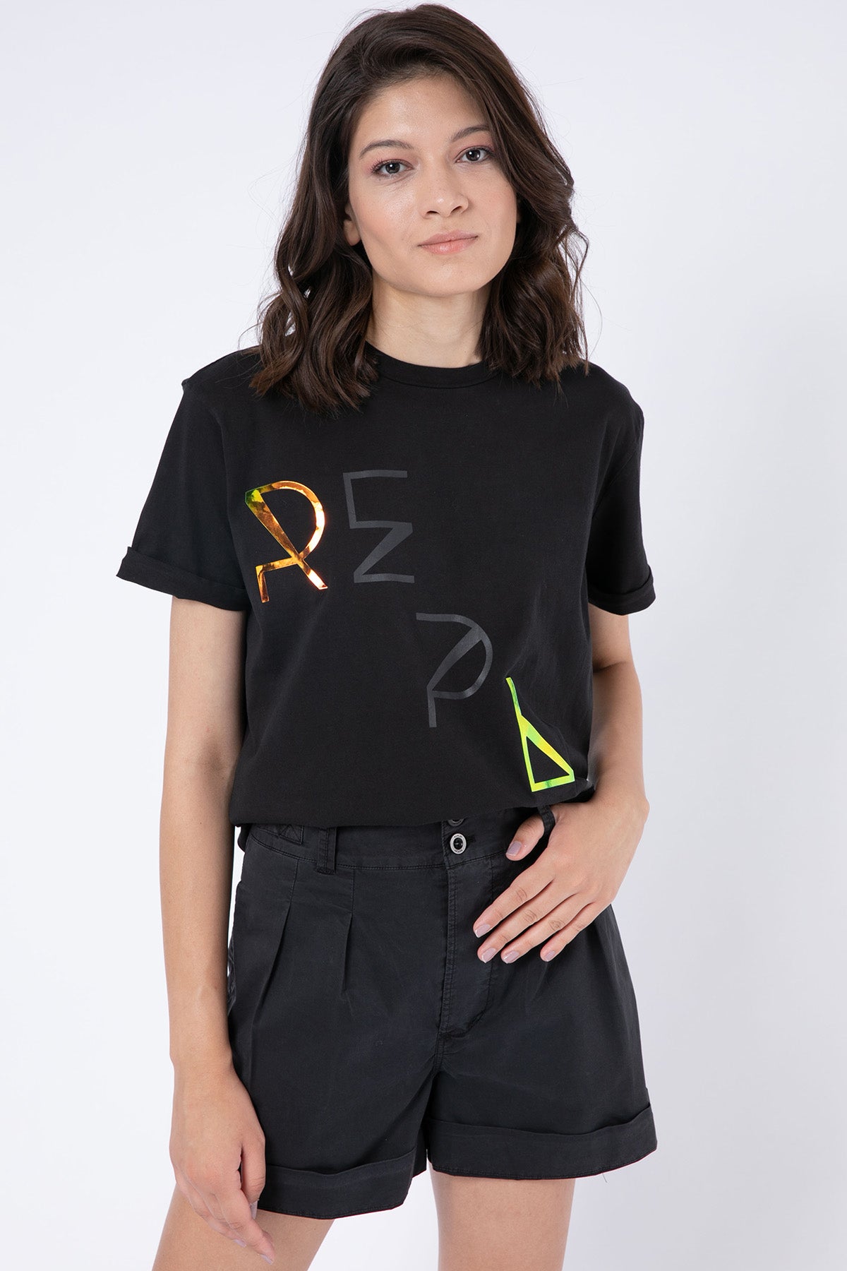 Replay Yuvarlak Yaka Logolu T-shirt-Libas Trendy Fashion Store