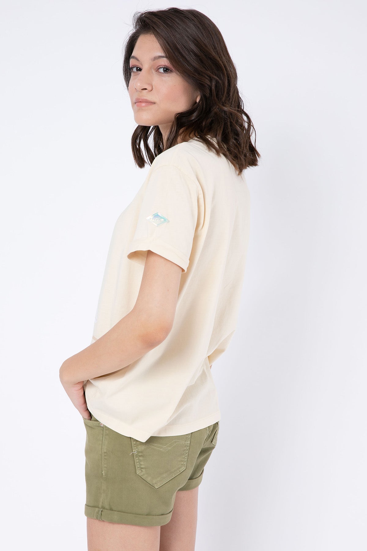 Replay Yuvarlak Yaka Logolu T-shirt-Libas Trendy Fashion Store