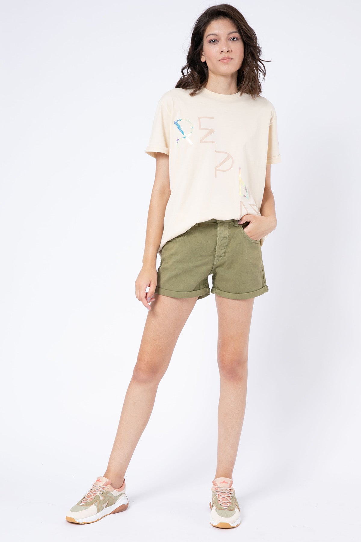 Replay Yuvarlak Yaka Logolu T-shirt-Libas Trendy Fashion Store