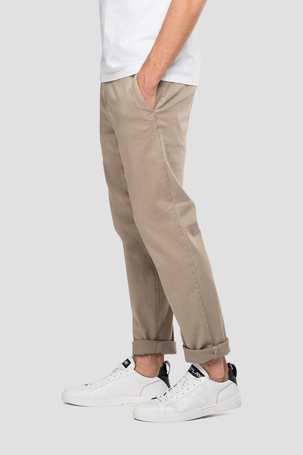 Replay Benni Regular Fit Hyperflex Extra Light Yandan Cep Pantolon-Libas Trendy Fashion Store