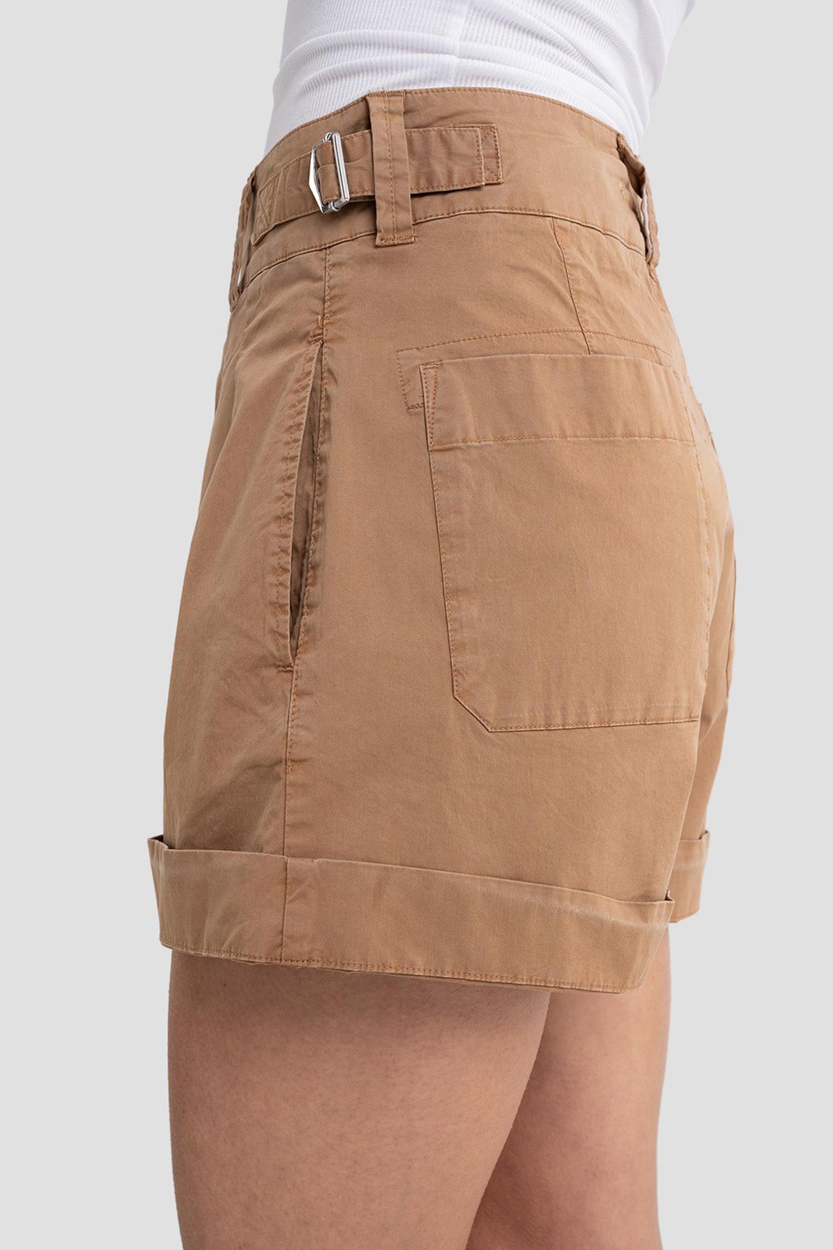 Replay Yüksek Bel Pileli Streç Şort-Libas Trendy Fashion Store