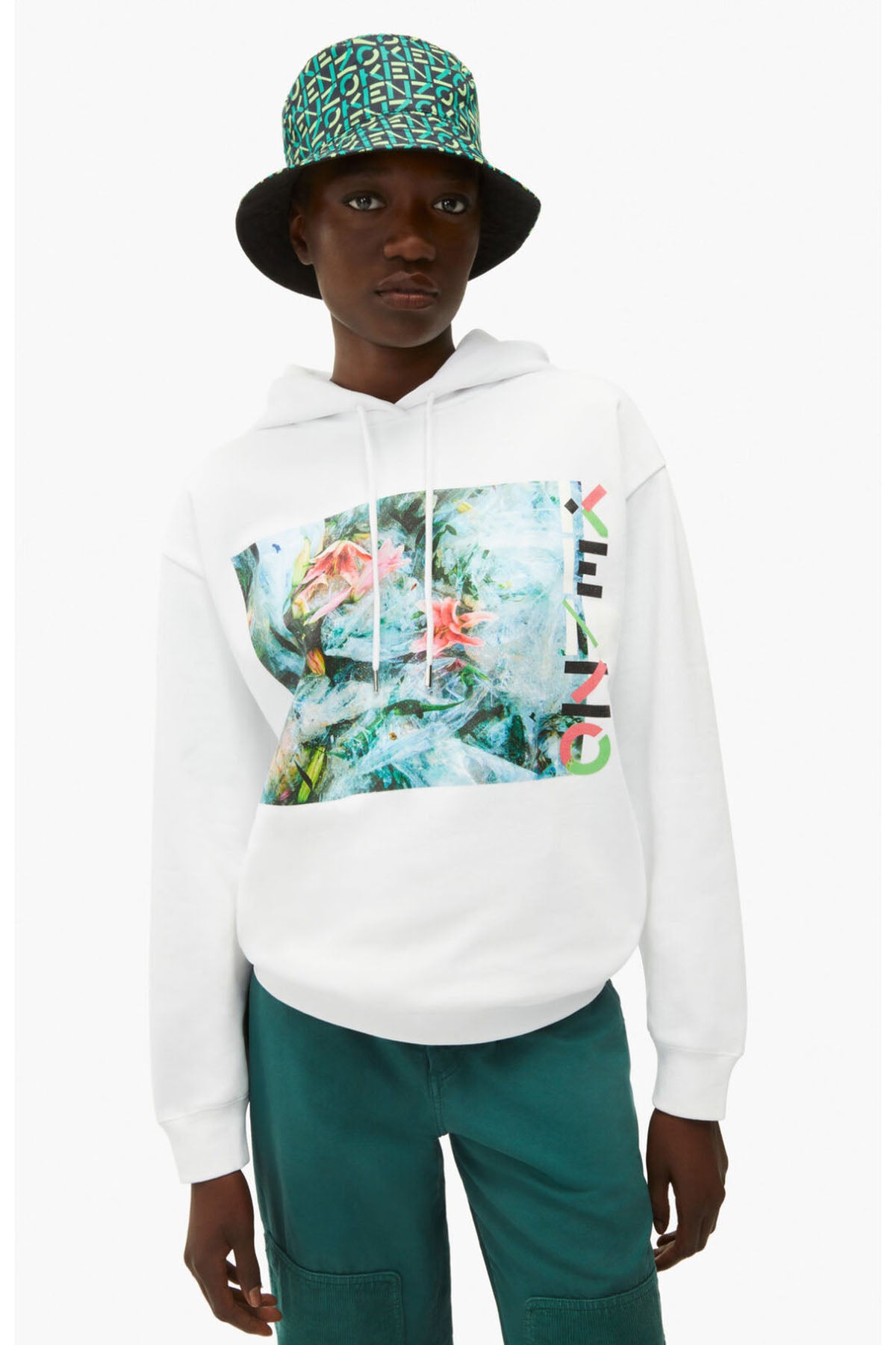 Kenzo Baskılı Kapüşonlu Sweatshirt-Libas Trendy Fashion Store