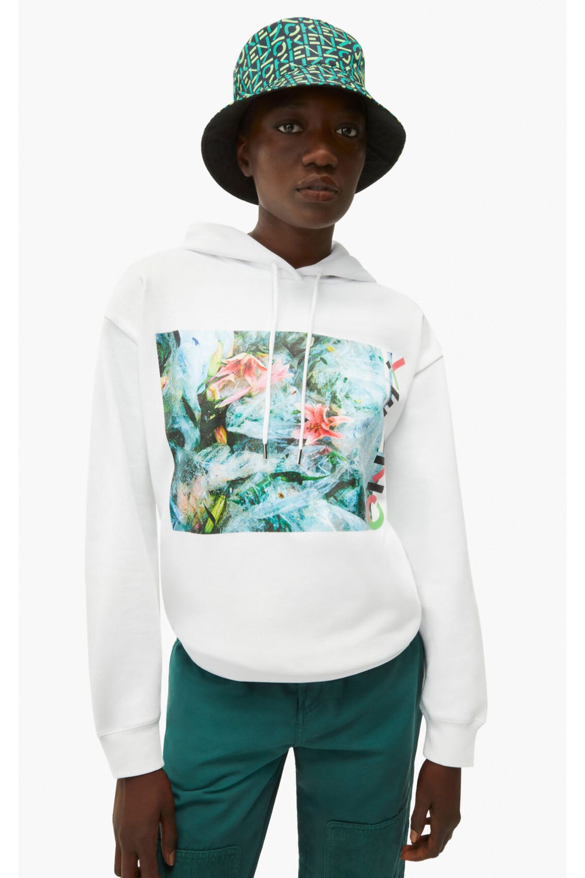 Kenzo Baskılı Kapüşonlu Sweatshirt-Libas Trendy Fashion Store