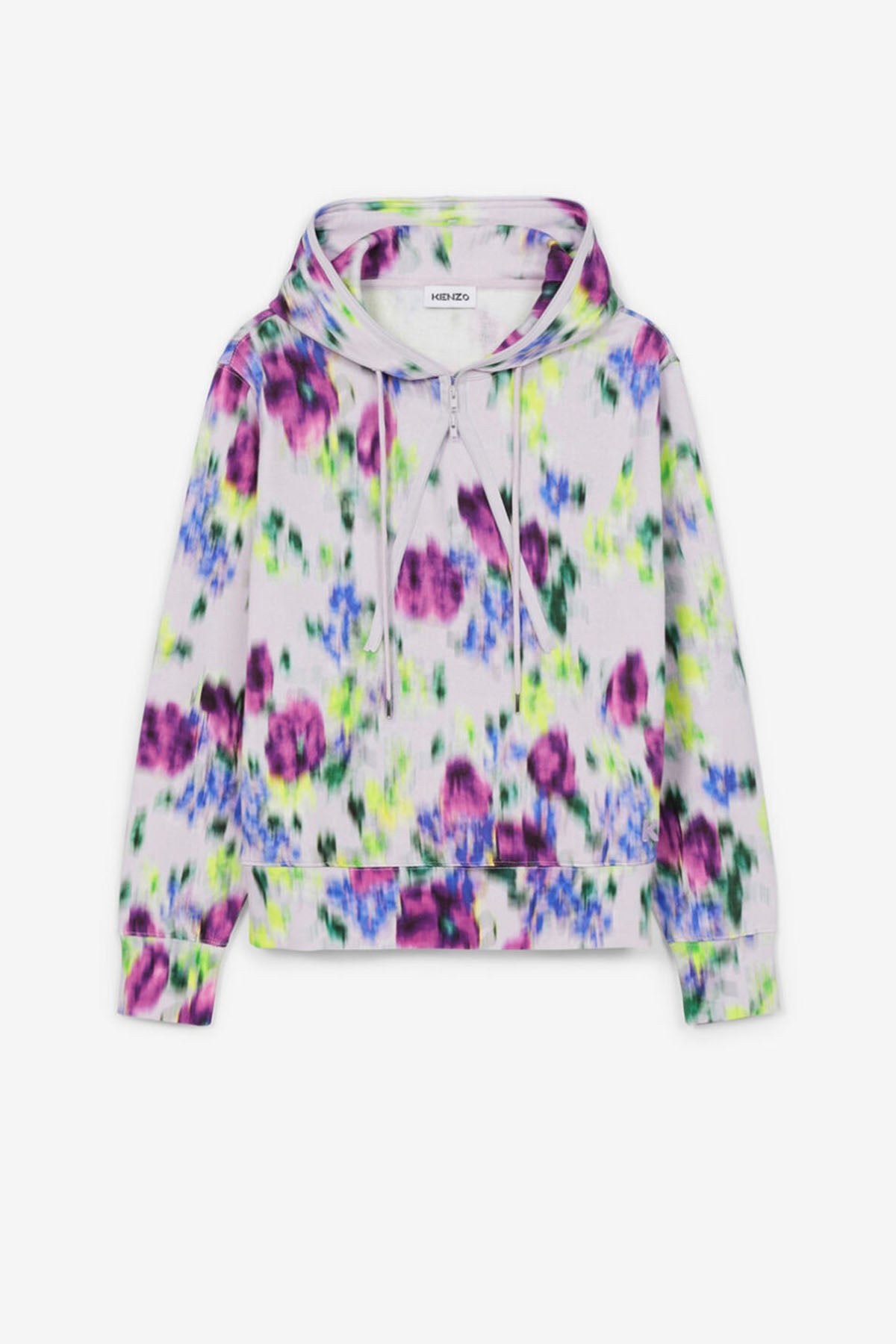 Kenzo Fermuar Detaylı Batik Desenli Kapüşonlu Sweatshirt-Libas Trendy Fashion Store