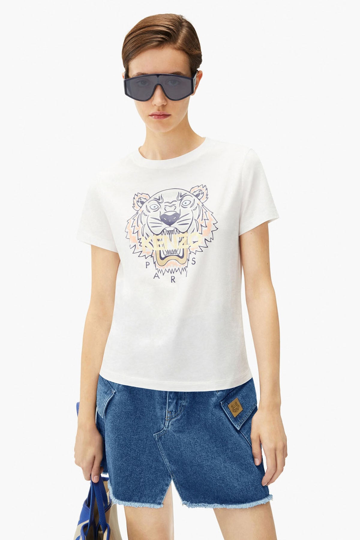 Kenzo Kaplan Logolu T-shirt-Libas Trendy Fashion Store