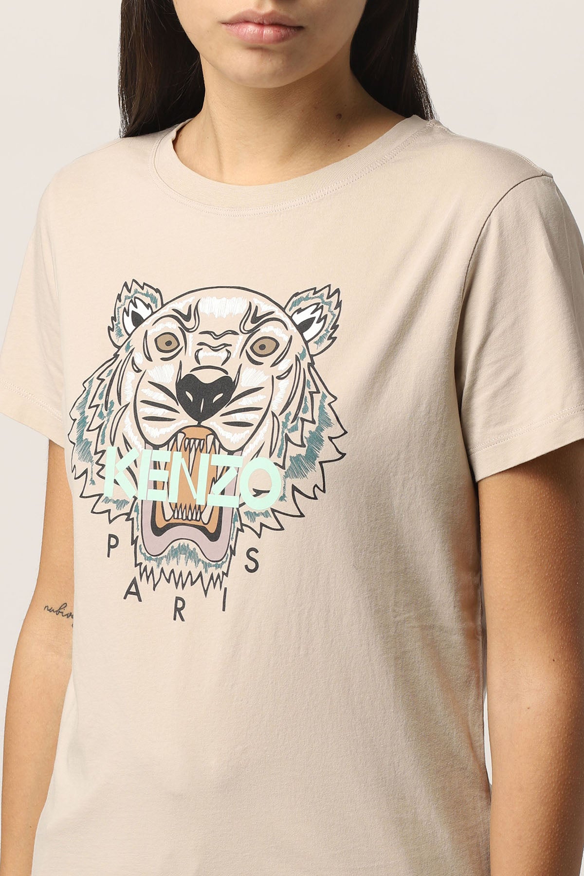 Kenzo Kaplan Logolu T-shirt-Libas Trendy Fashion Store