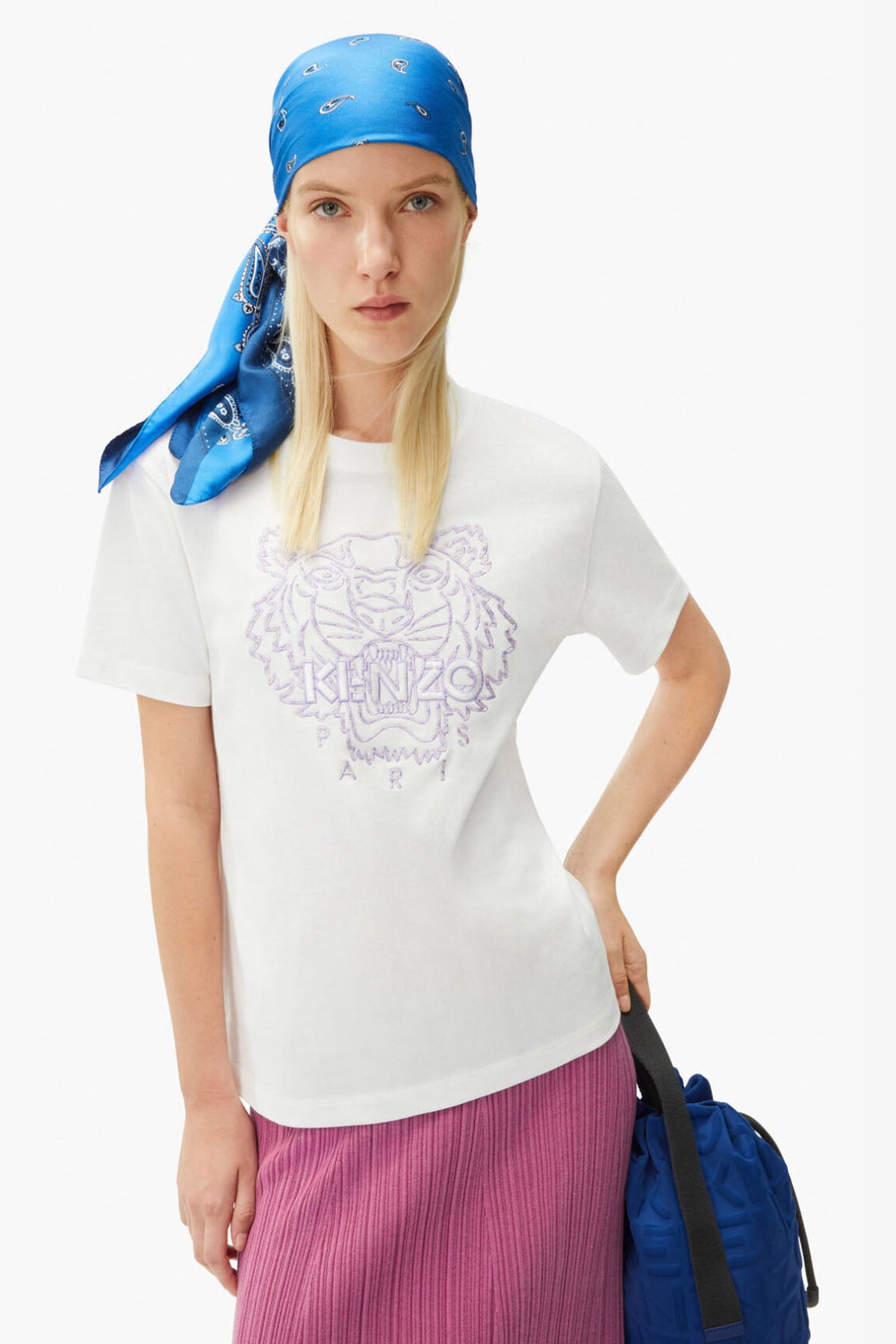 Kenzo Kaplan Logolu Loose Fit T-shirt-Libas Trendy Fashion Store