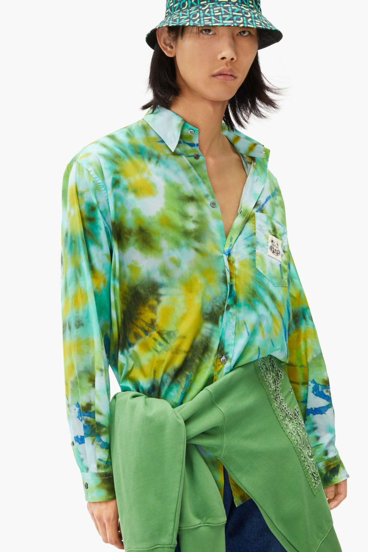 Kenzo Batik Desenli Cep Detaylı Gömlek-Libas Trendy Fashion Store