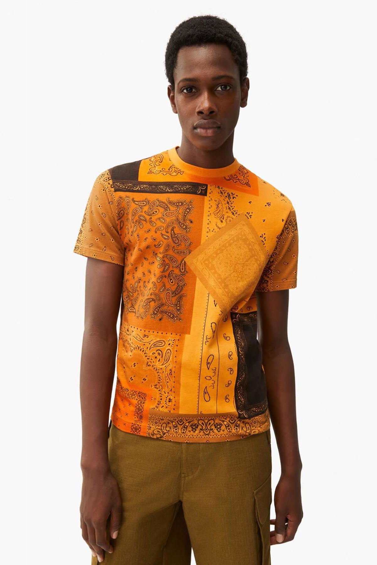 Kenzo Şal Ve Etnik Desenli T-shirt-Libas Trendy Fashion Store