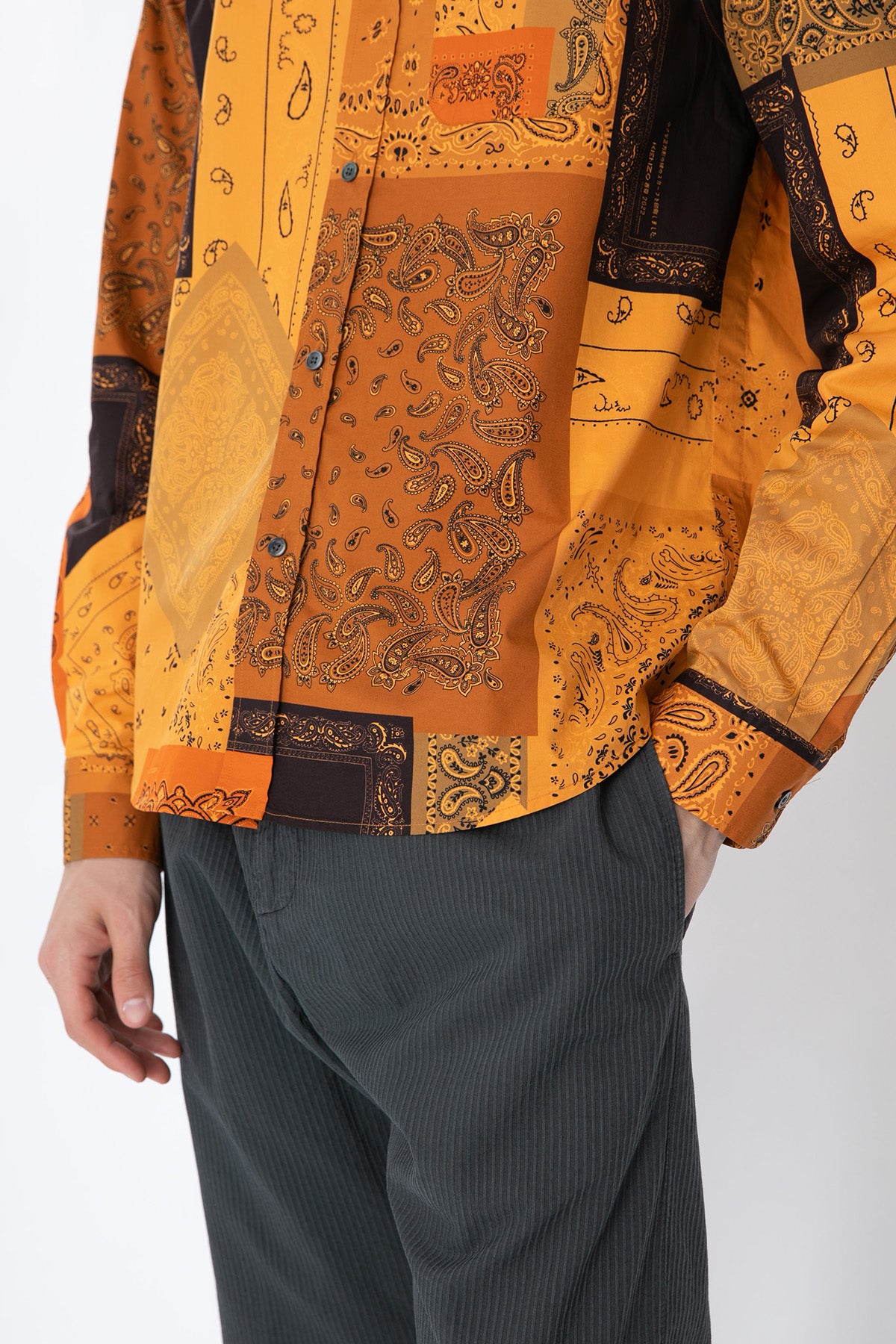 Kenzo Cep Detaylı Şal Desen Gömlek-Libas Trendy Fashion Store