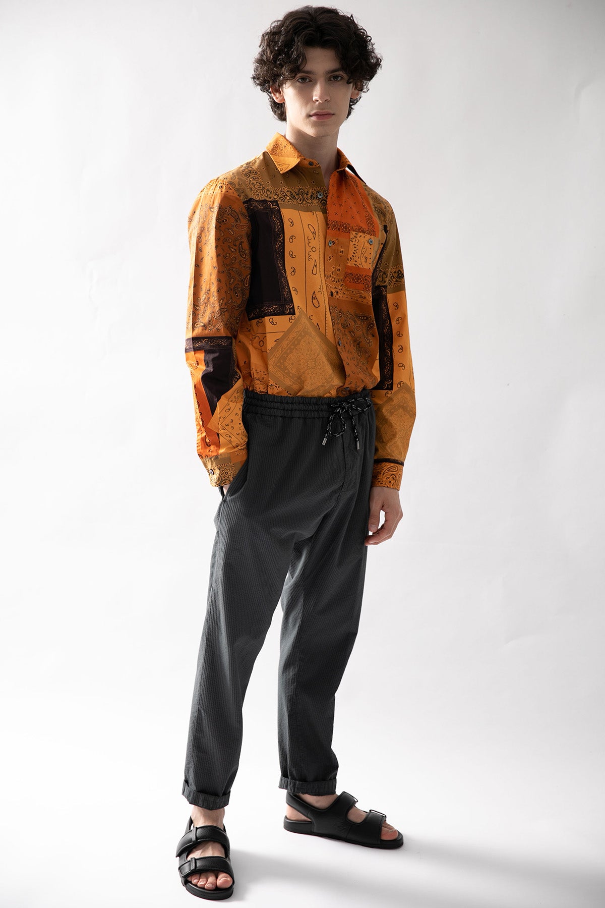 Kenzo Cep Detaylı Şal Desen Gömlek-Libas Trendy Fashion Store