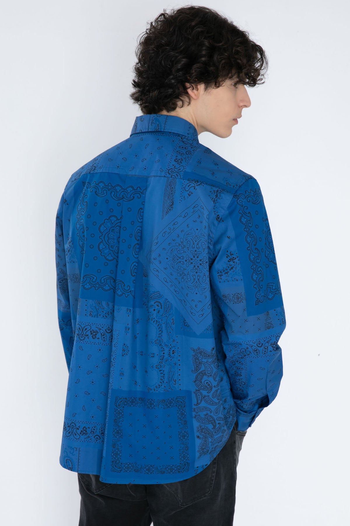 Kenzo Cep Detaylı Şal Desen Gömlek-Libas Trendy Fashion Store