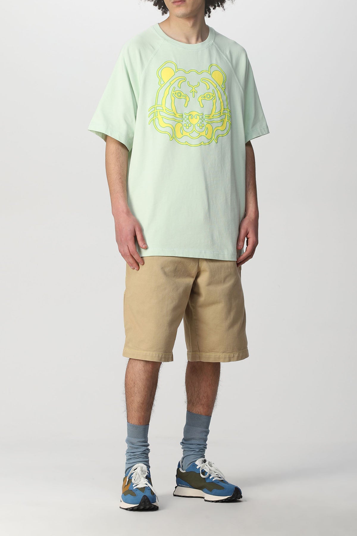 Kenzo Geniş Kesim Kaplan Logolu T-shirt-Libas Trendy Fashion Store