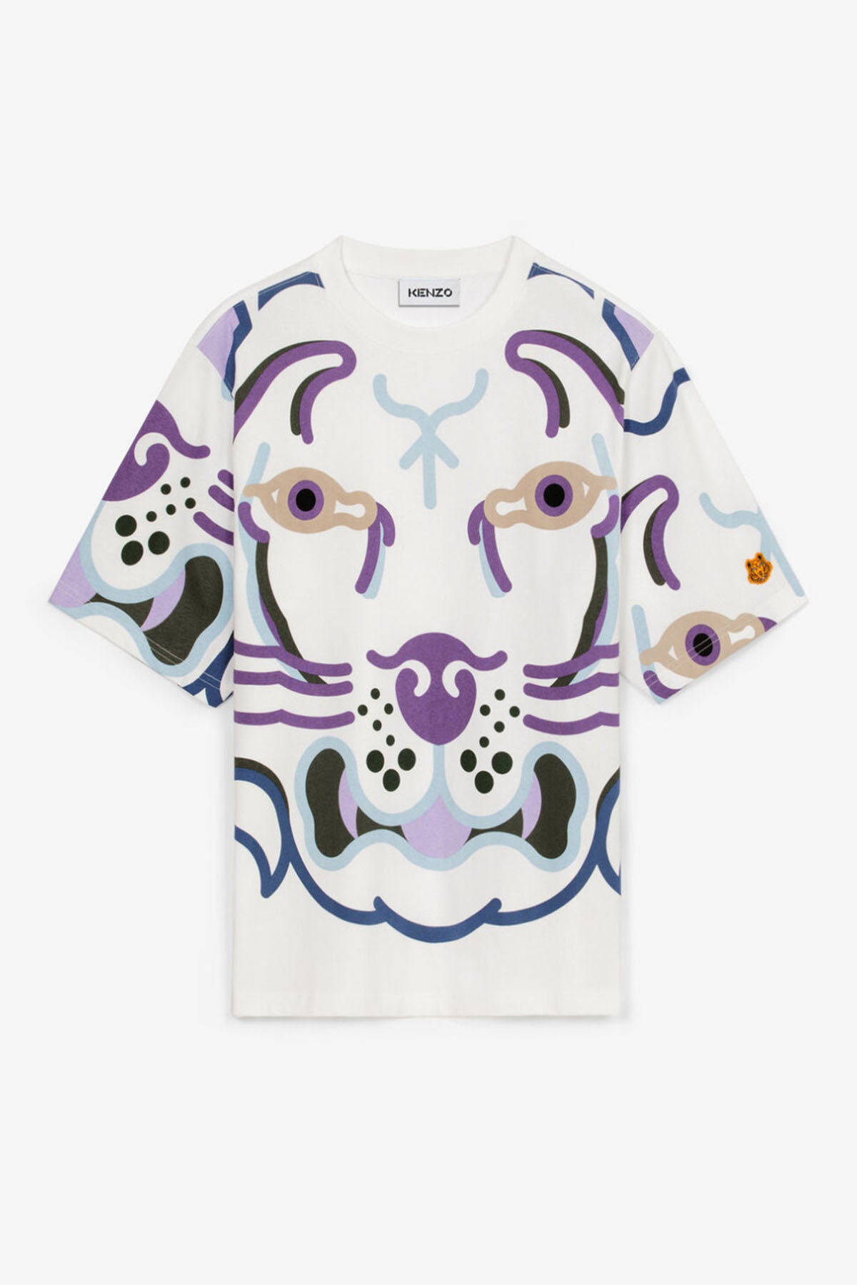 Kenzo Geniş Kesim Kaplan Logolu T-shirt-Libas Trendy Fashion Store