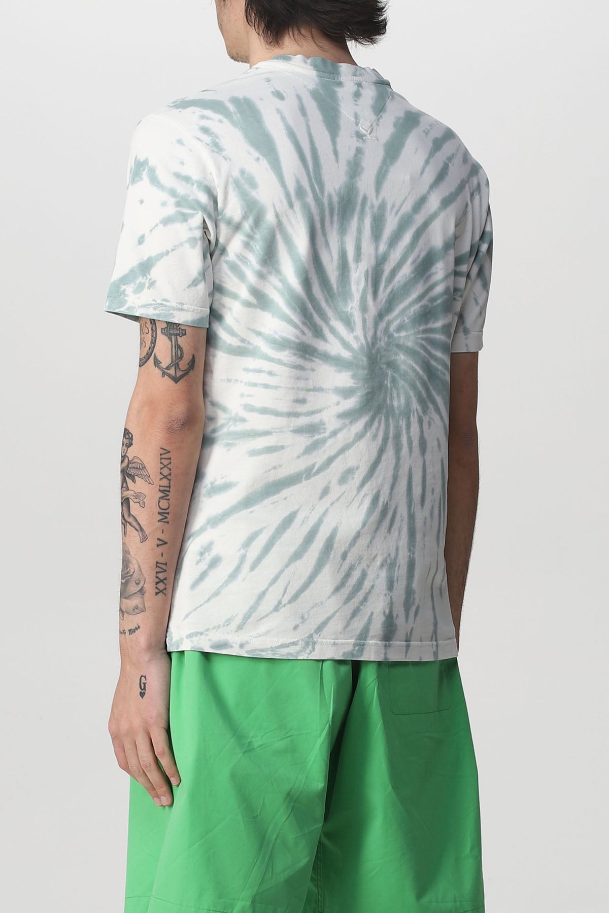 Kenzo Yuvarlak Yaka Renkli Logolu Batik T-shirt-Libas Trendy Fashion Store