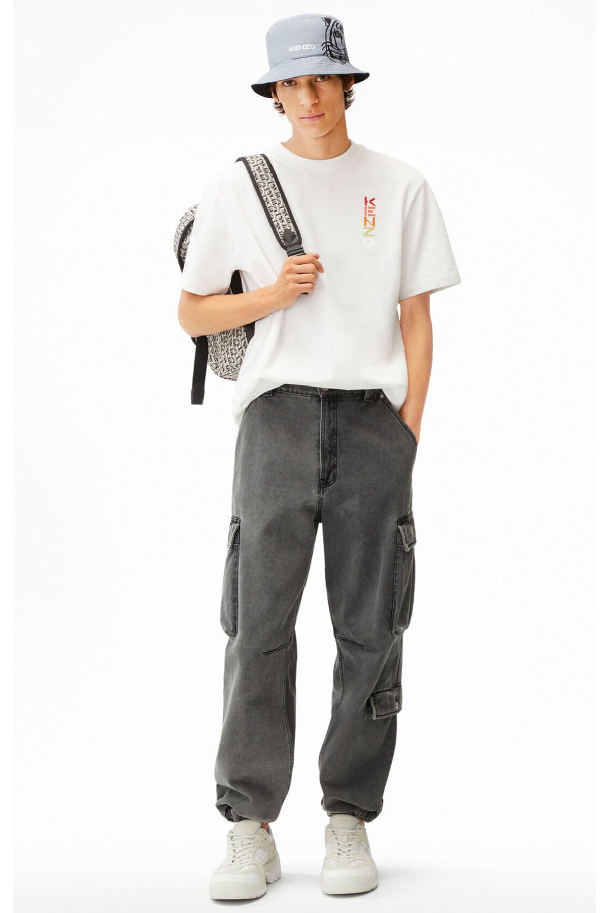 Kenzo Geniş Kesim Kargo Cepli Jeans-Libas Trendy Fashion Store