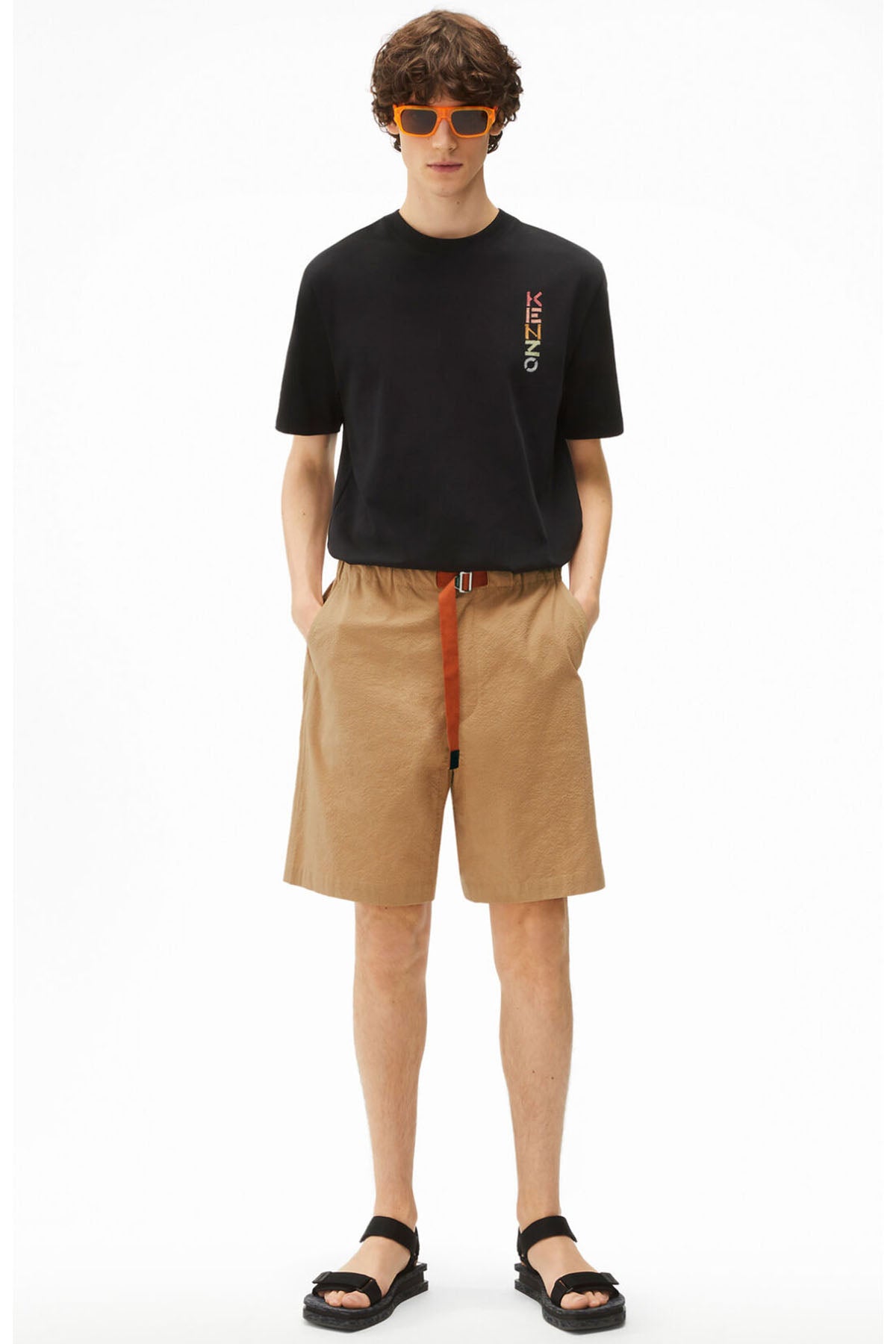 Kenzo Beli Lastik Ve Kemerli Yandan Cepli Şort-Libas Trendy Fashion Store