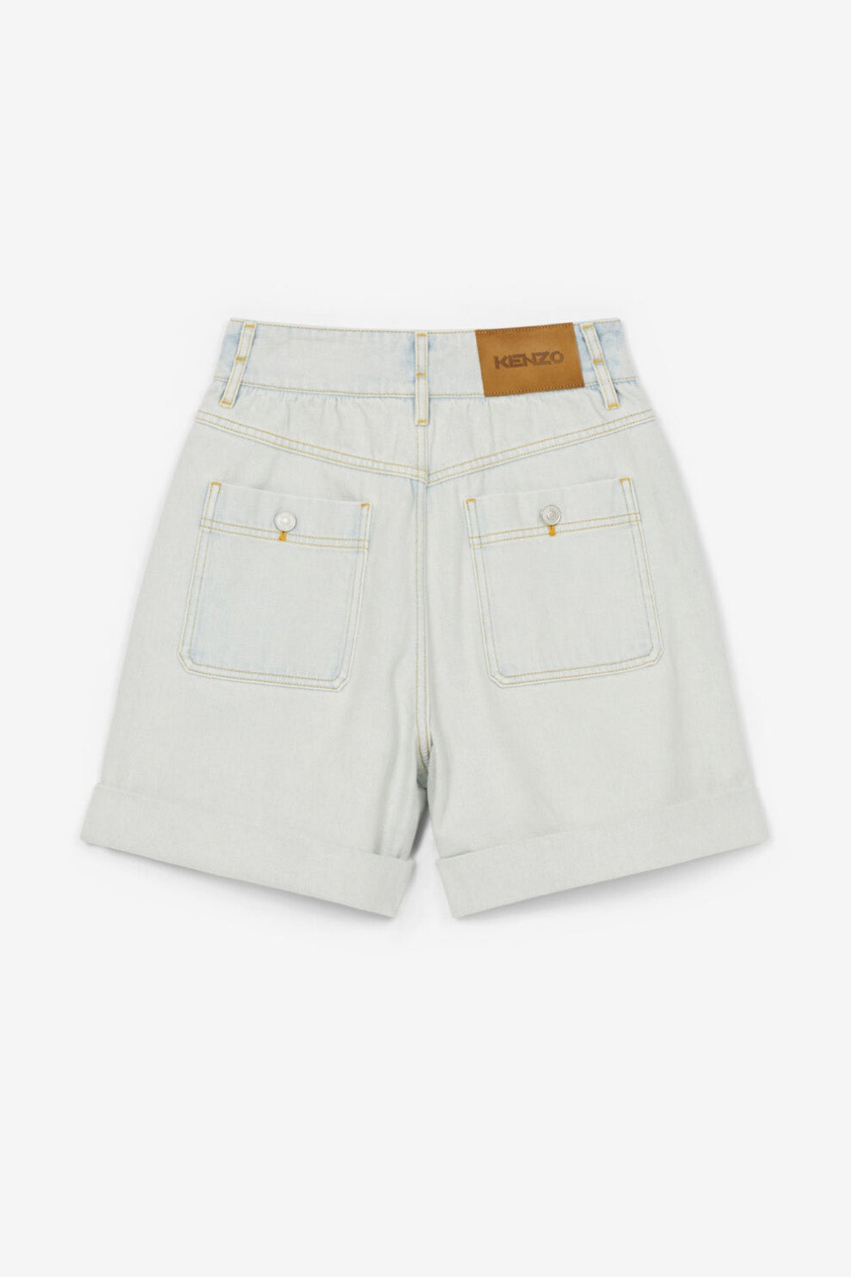 Kenzo Yüksek Bel Jean Şort-Libas Trendy Fashion Store