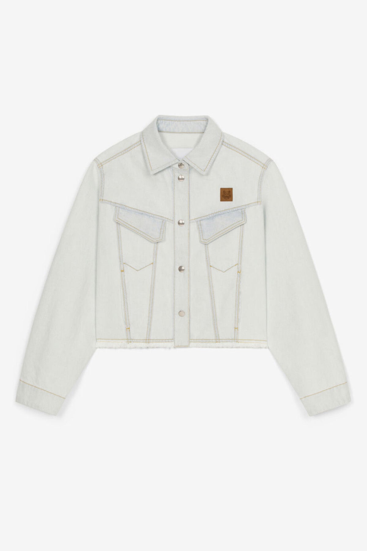 Kenzo Loose Fit Crop Denim Ceket-Libas Trendy Fashion Store