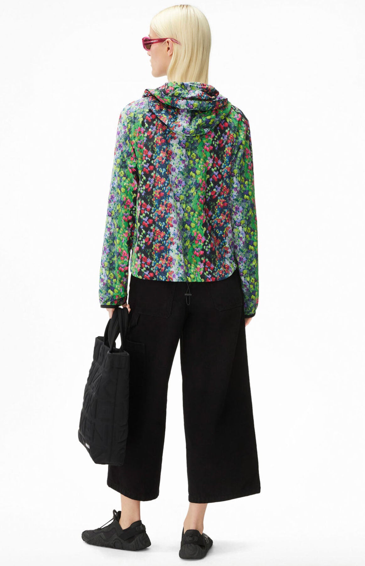 Kenzo Çiçek Desenli Kapüşonlu Rüzgarlık Ceket-Libas Trendy Fashion Store