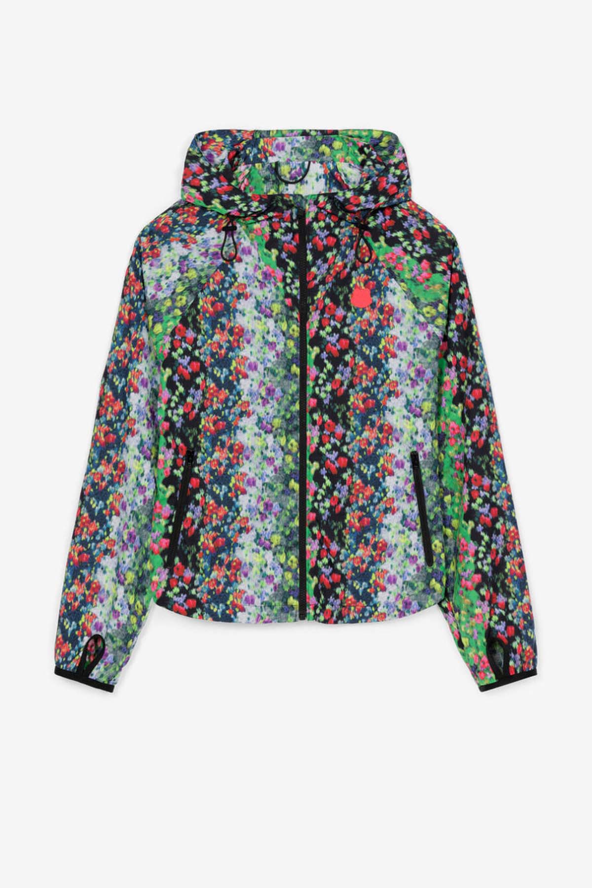 Kenzo Çiçek Desenli Kapüşonlu Rüzgarlık Ceket-Libas Trendy Fashion Store