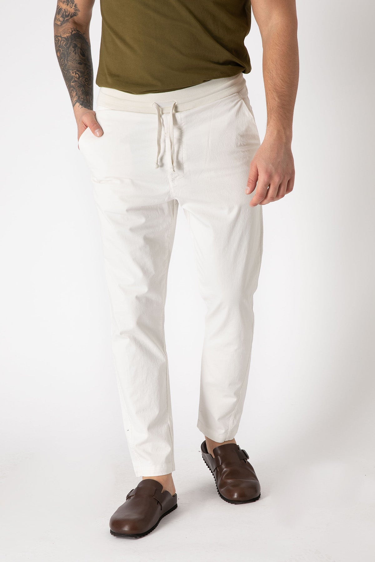 Transit Beli Lastikli Jogger Pantolon-Libas Trendy Fashion Store