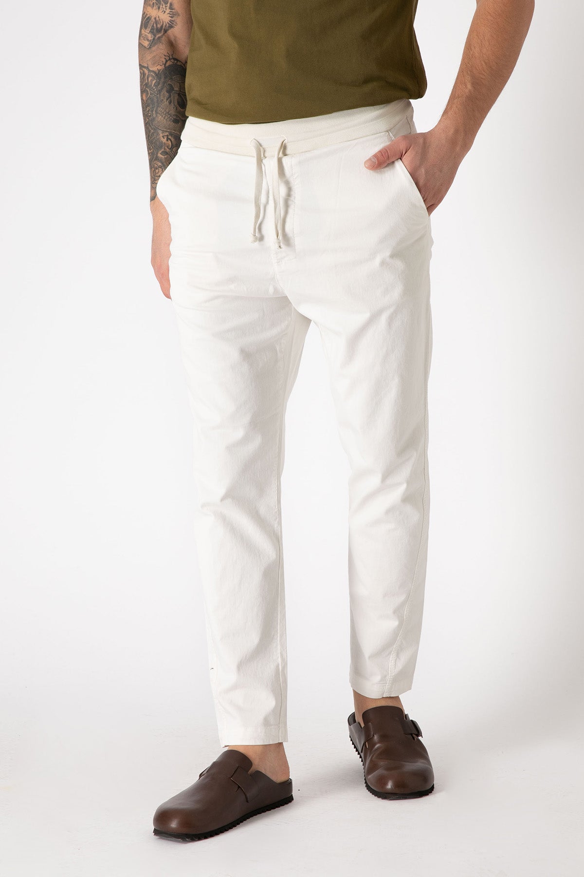 Transit Beli Lastikli Jogger Pantolon-Libas Trendy Fashion Store