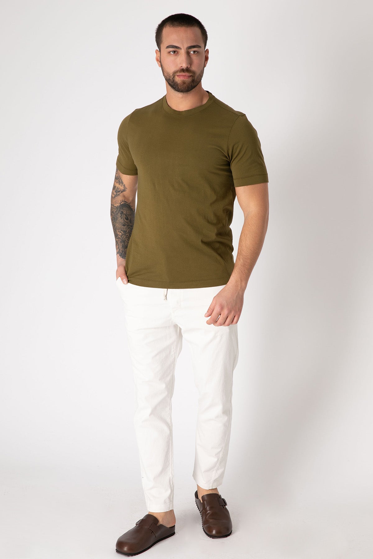 Transit Beli Lastikli Jogger Pantolon-Libas Trendy Fashion Store