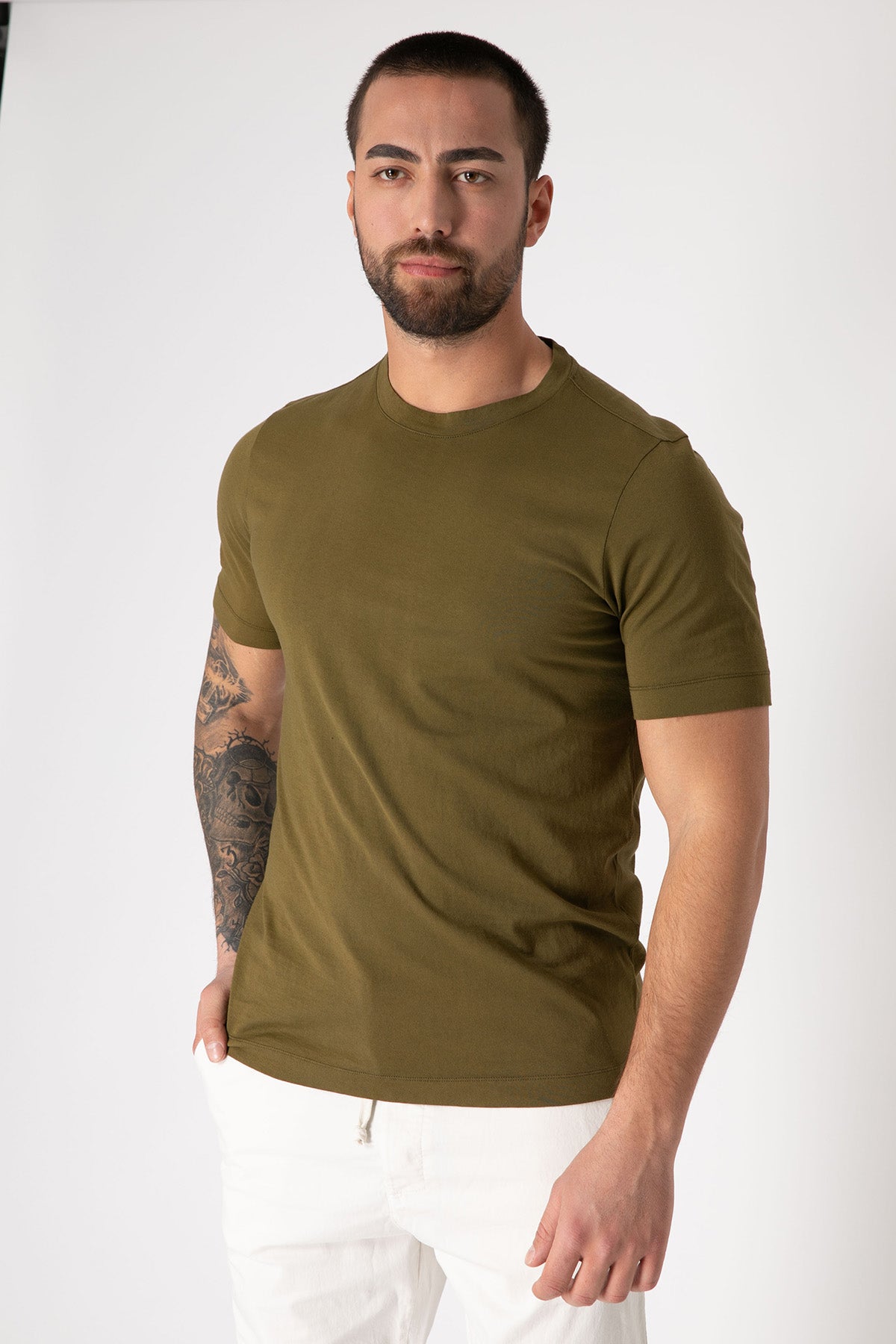 Transit Yuvarlak Yaka T-shirt-Libas Trendy Fashion Store