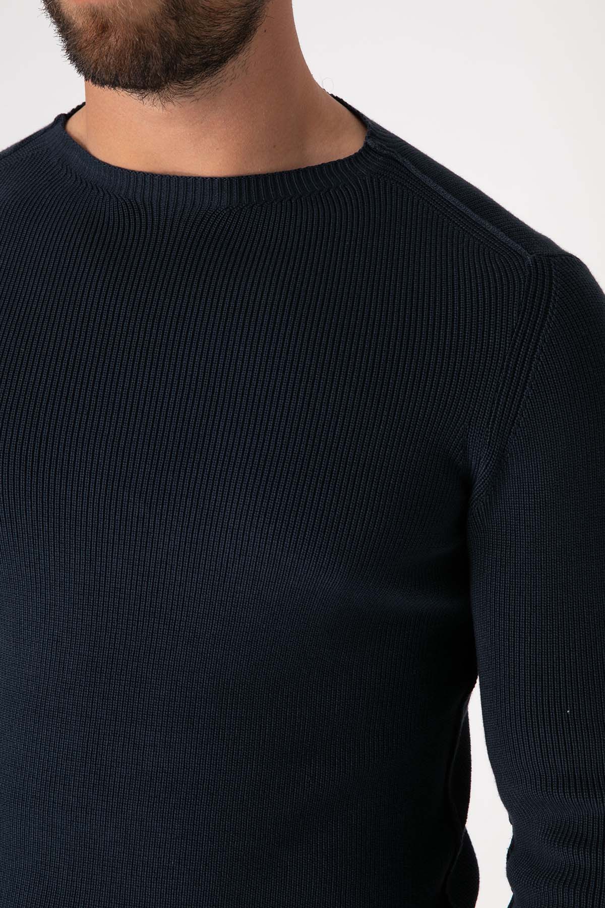 Transit Yuvarlak Yaka Örgü Triko-Libas Trendy Fashion Store