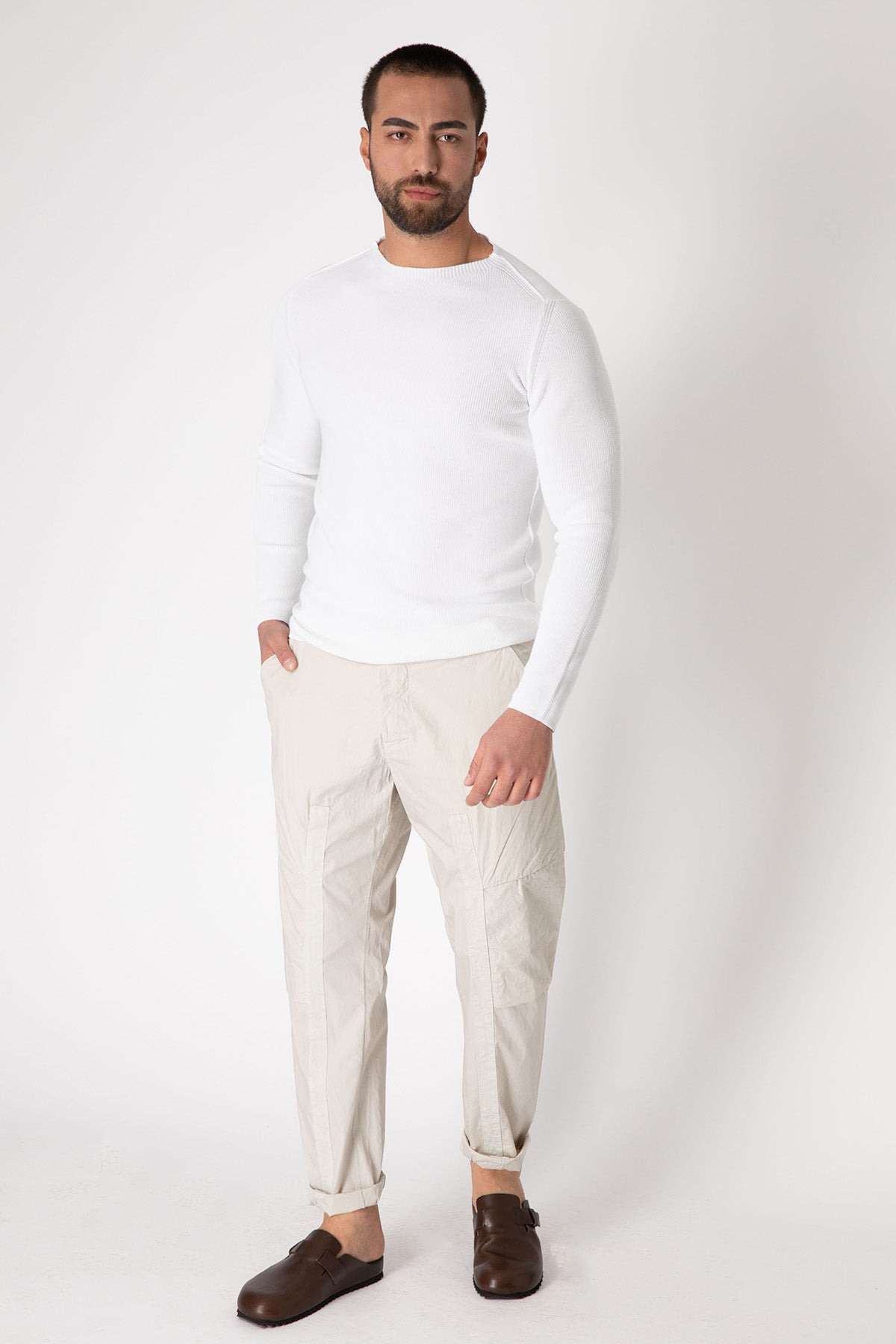 Transit Yuvarlak Yaka Örgü Triko-Libas Trendy Fashion Store