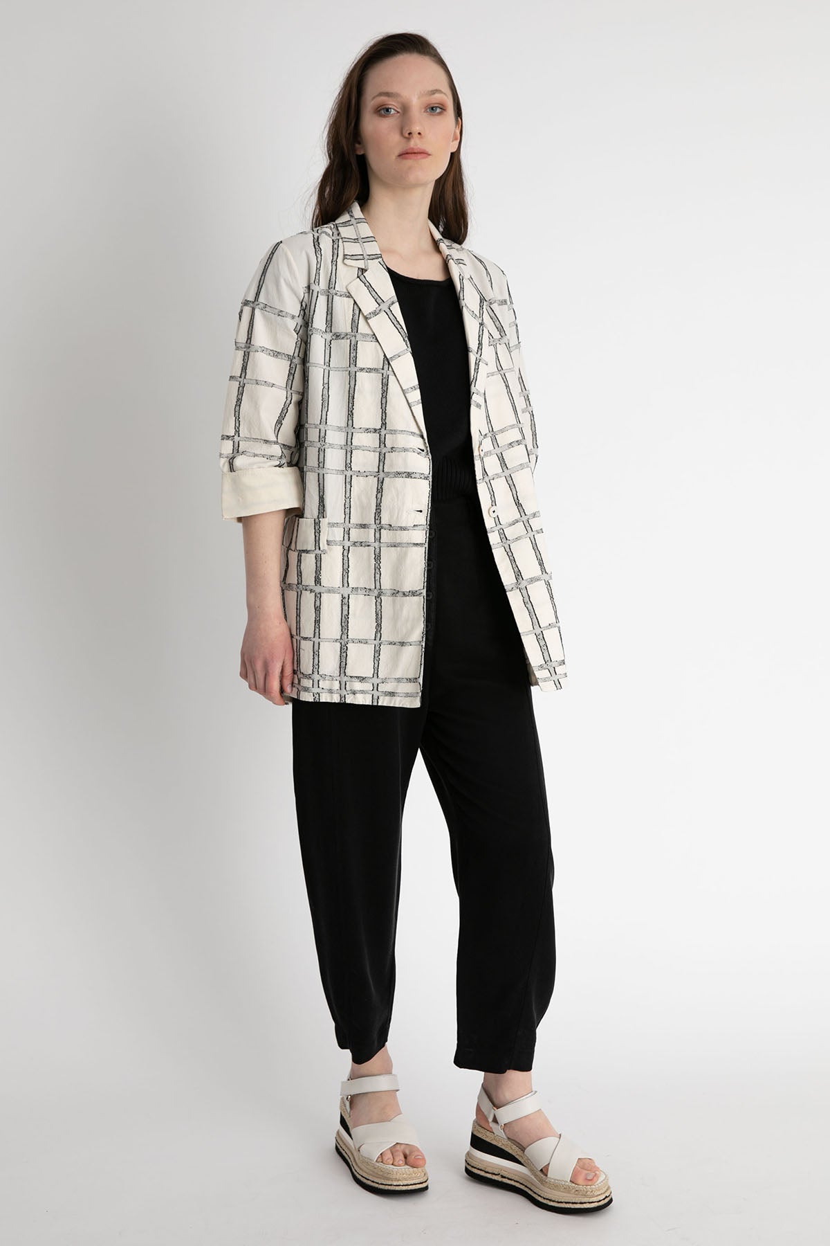 Transit Yüksek Bel Geniş Kesim Pantolon-Libas Trendy Fashion Store