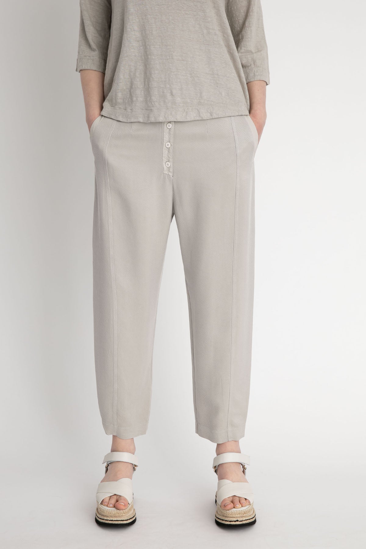 Transit Yüksek Bel Geniş Kesim Pantolon-Libas Trendy Fashion Store