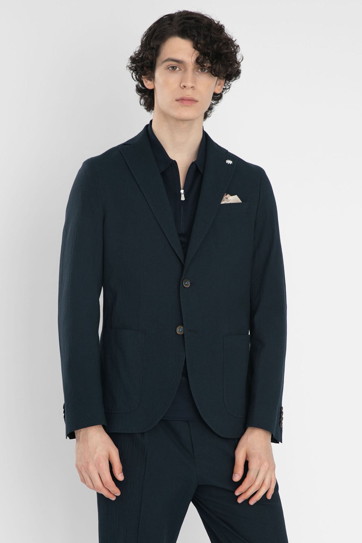 Manuel Ritz Çift Düğme Gofre Ceket-Libas Trendy Fashion Store